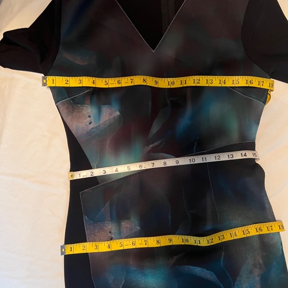 Elie Tahari multicolored and black regular size U.S. 8 Dress - Picture 3 of 10